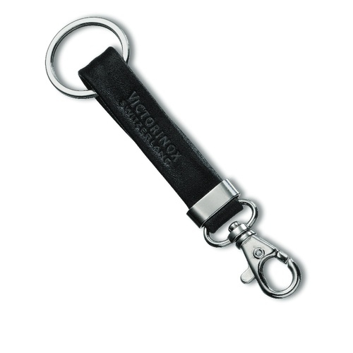 Victorinox Belt Hanger - Leather 7cm Snap-Hook and Split-Ring - Black