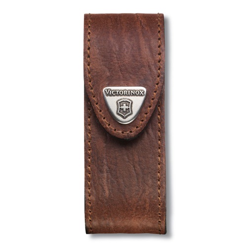 Victorinox 10 cm Leather Belt Pouch For 2 - 4 Layer Knives - Brown