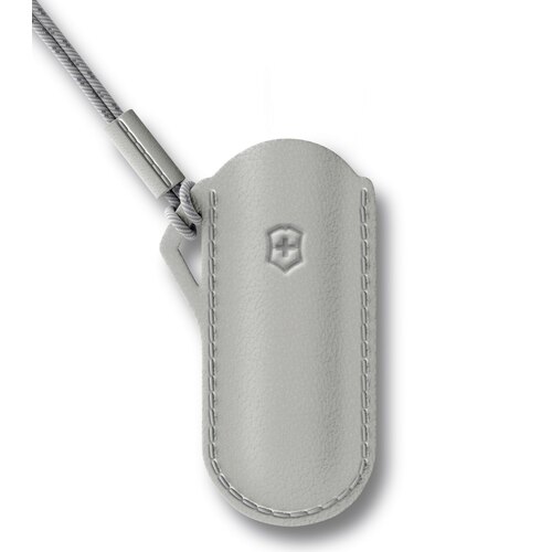 Victorinox Classic Swiss Army Knife Leather Pouch - Mystical Morning (Grey)