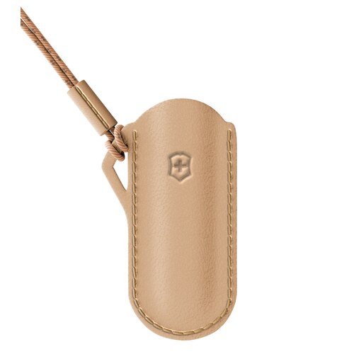 Victorinox Classic Swiss Army Knife Leather Pouch - Wet Sand (Beige)