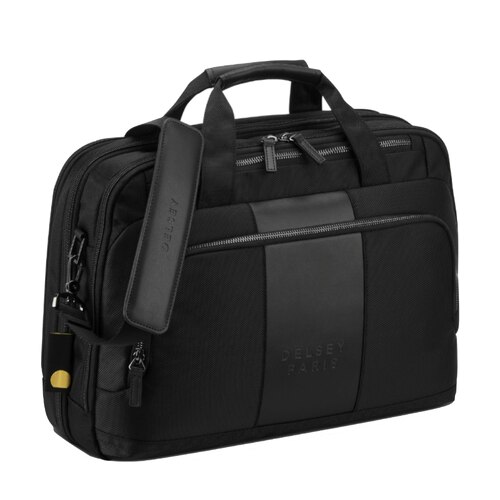 Delsey Wagram 15.6" Laptop Briefcase - Black