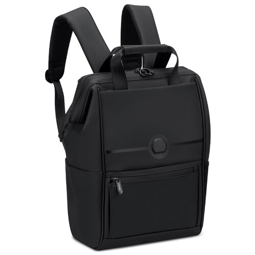 Delsey Turenne Soft 14" Laptop Backpack with RFID - Black