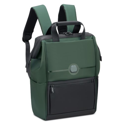 Delsey Turenne Soft 14" Laptop Backpack with RFID - Green