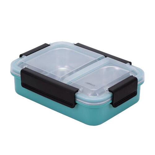 Avanti 2 Compartment Lunch Box - Turquoise