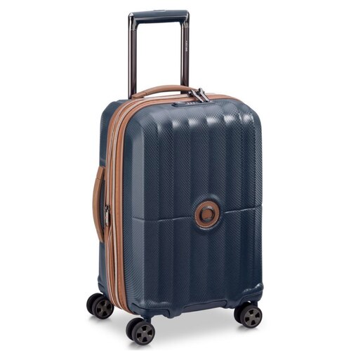 Delsey St Tropez - 55 cm Expandable Cabin Suitcase - Navy