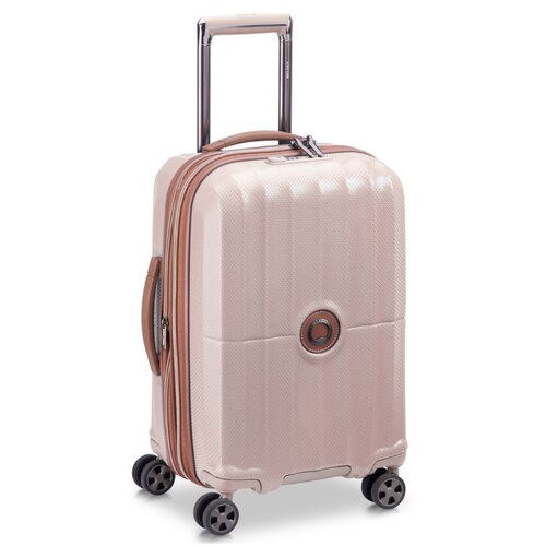 Delsey St Tropez - 55 cm Expandable Cabin Luggage - Pink