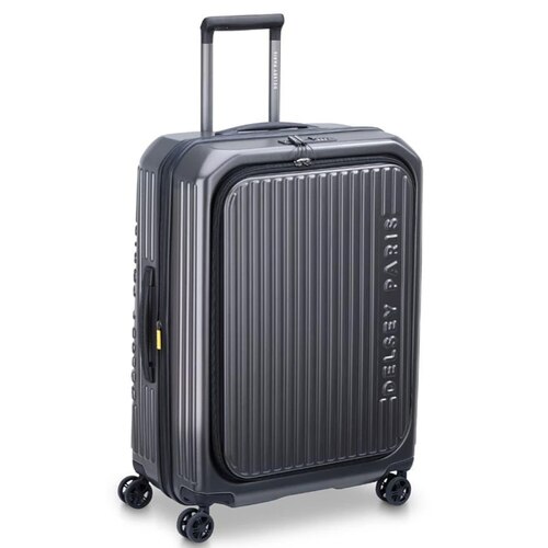 Delsey Securtime Zip 66 cm Top Opening 4-Wheel Expandable Suitcase - Anthracite