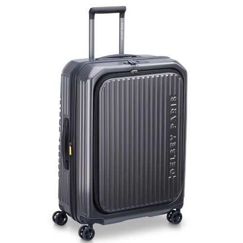Delsey Securtime Zip 66 cm Top Opening 4-Wheel Expandable Luggage - Anthracite