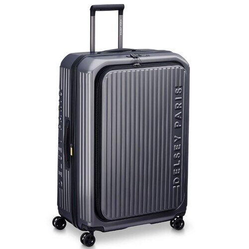 Delsey Securtime Zip 76 cm Top Opening 4-Wheel Expandable Luggage - Anthracite