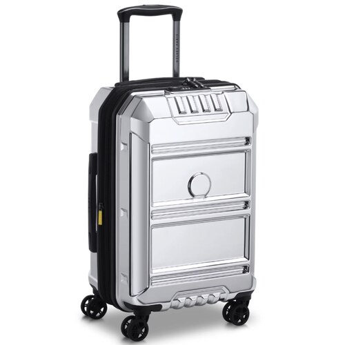 Delsey Rempart 55 cm 4-wheel Expandable Cabin Luggage - Mirror (Chrome)