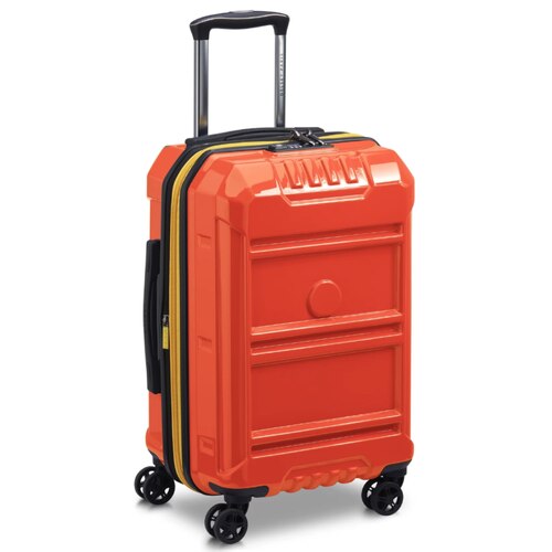 Delsey Rempart 55 cm 4-wheel Expandable Cabin Luggage - Orange