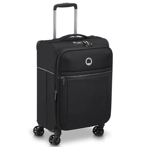 Delsey Brochant 2.0 -  55 cm 4-Wheel Expandable Carry-on Luggage - Black