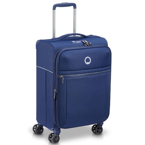 Delsey Brochant 2.0 -  55 cm 4-Wheel Expandable Carry-on Suitcase - Blue