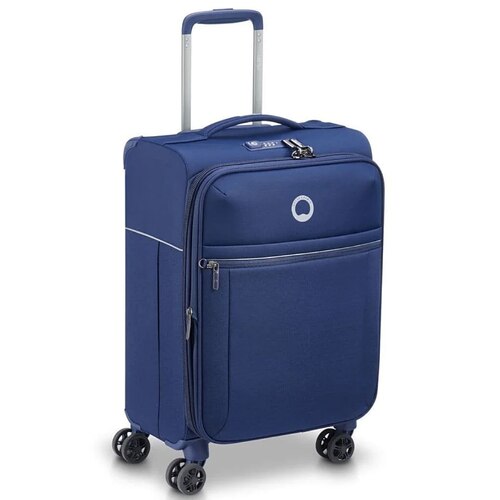 Delsey Brochant 2.0 -  55 cm 4-Wheel Expandable Carry-on Luggage - Blue