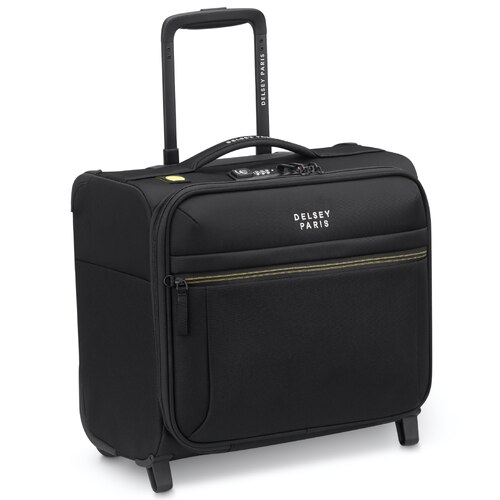 Delsey Brochant 3 - 38 cm 2-Wheel Underseater Cabin Suitcase - Deep Black