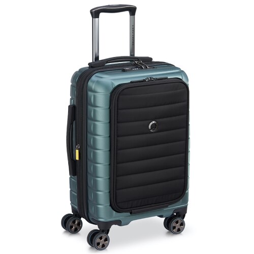 Delsey Shadow 5.0 - 55 cm 15" Laptop Front Loader Cabin Suitcase - Green