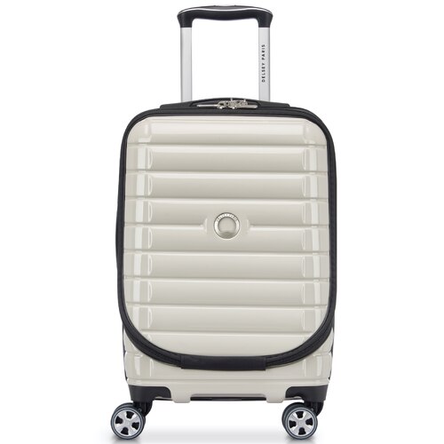 Delsey Shadow 5.0 - 55 cm 15" Laptop Front Loader Cabin Suitcase - Ivory