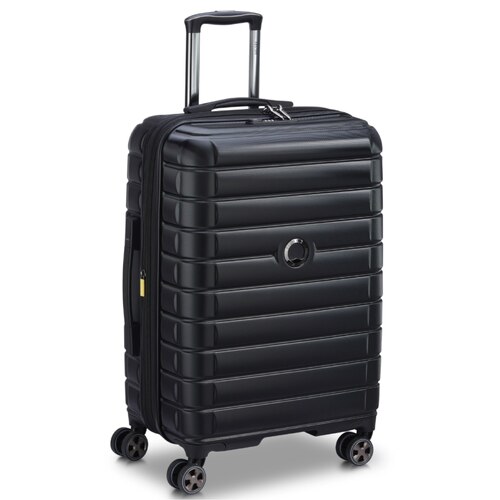 Delsey Shadow 5.0 - 66 cm Expandable 4 Wheel Suitcase - Black