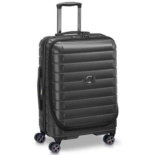 Delsey Shadow 5.0 - 66 cm Front Loader Spinner Suitcase - Black
