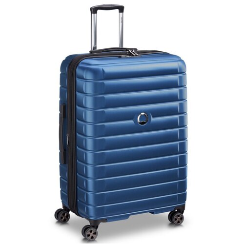 Delsey Shadow 5.0 - 75 cm Expandable 4 Wheel Suitcase - Blue