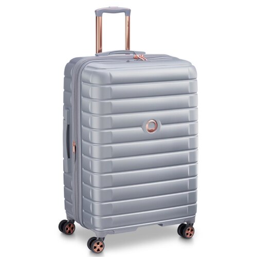 Delsey Shadow 5.0 - 75 cm Expandable 4 Wheel Suitcase - Platinum