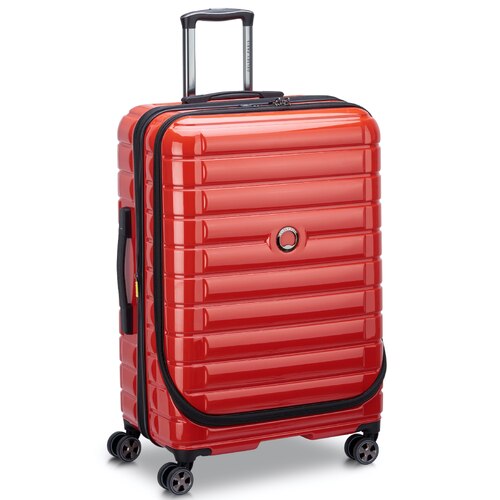 Delsey Shadow 5.0 - 75 cm Front Loader Spinner Suitcase - Red