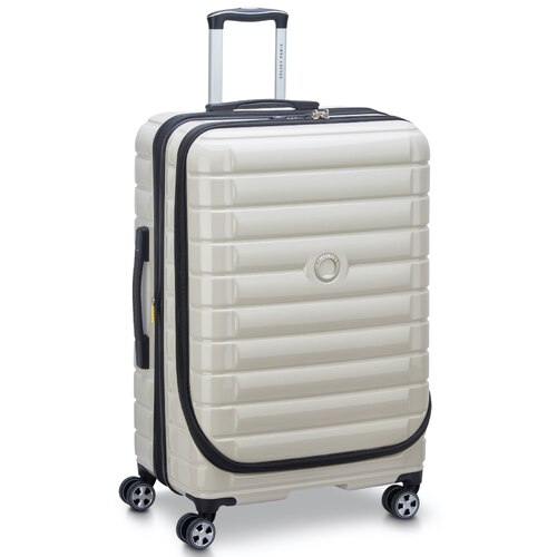 Delsey Shadow 5.0 - 75 cm Front Loader Spinner Suitcase - Ivory
