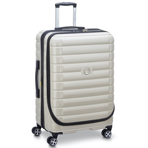 Delsey Shadow 5.0 - 75 cm Front Loader Spinner Luggage - Ivory