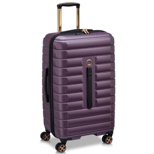 Delsey Shadow 5.0 - 80 cm 4 Wheel Trunk Suitcase - Plum