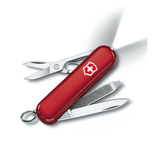 Victorinox SwissLite - Classic Pocket Knife with LED light - Red