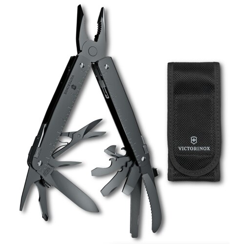 Victorinox Swiss Tool MXBS Multi-Tool with Nylon Pouch - Black