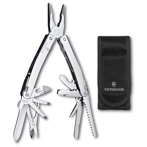 Victorinox Swiss Tool Spirit MX with Nylon Pouch - Silver