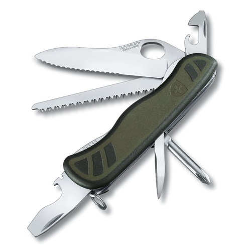 Victorinox Official Swiss Soldier's Knife with Linerlock - Green