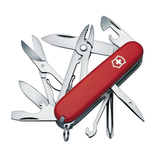 Victorinox Deluxe Tinker Swiss Army Knife - Red