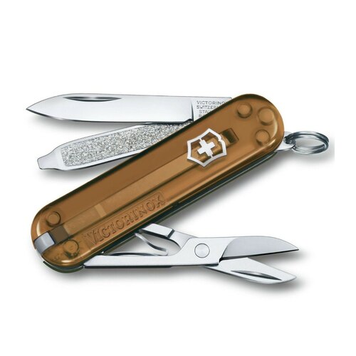 Victorinox Classic SD Translucent Swiss Army Knife - Chocolate Fudge