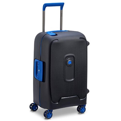Delsey Moncey 55 cm 4 Wheel Carry-on Suitcase - Black / Blue