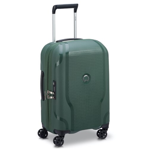 Delsey Clavel 55cm 4-Wheel Expandable Cabin Case - Deep Green (Recycled Material)