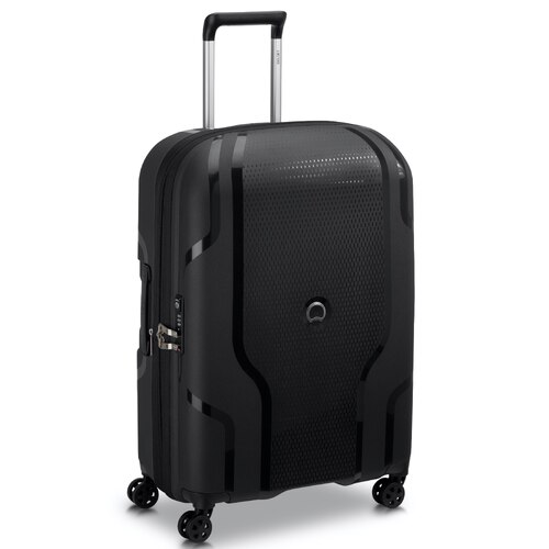 Delsey Clavel 70 cm 4-Wheel Expandable Case - Black (Recycled Material)