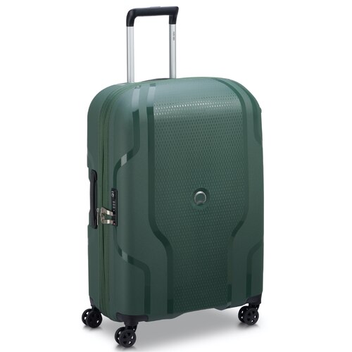 Delsey Clavel 70 cm 4-Wheel Expandable Case - Deep Green (Recycled Material)