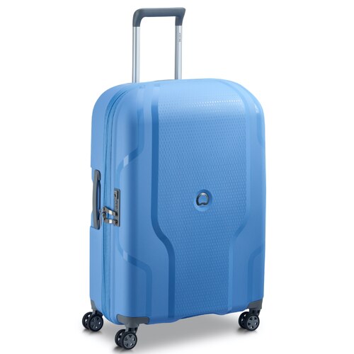 Delsey Clavel 70 cm 4-Wheel Expandable Suitcase - Lavender Blue (Recycled Material)