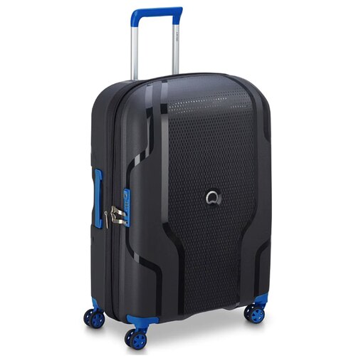 Delsey Clavel 76 cm 4 Dual-Wheeled Expandable Case - Black / Blue