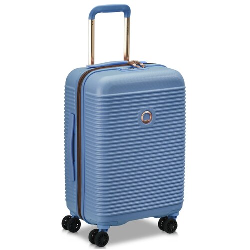 Delsey Freestyle 55 cm 4 Wheel Expandable Carry-on Luggage - Sky Blue
