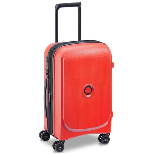 Delsey Belmont Plus 55 cm Expandable Cabin Suitcase - Faded Red