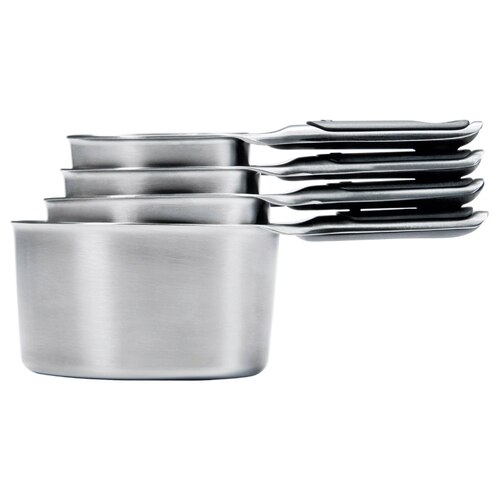 OXO 4 Piece Stainless Steel Measuring Cup Set