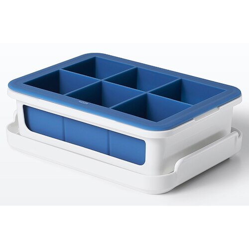 OXO Covered Silicone Ice Cube Tray - Large Cubes