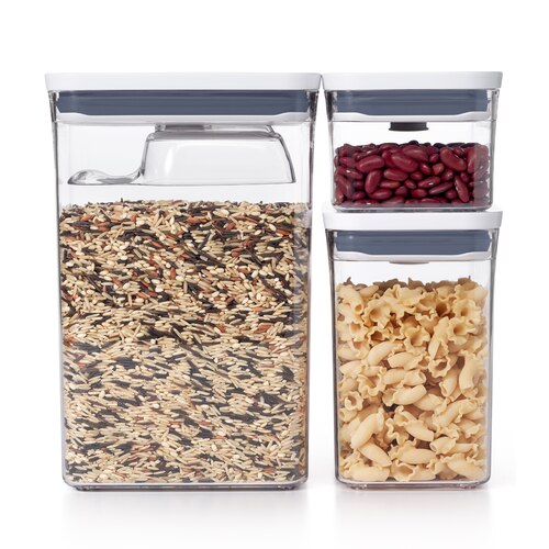 OXO Good Grips POP 3-Piece Rectangle Set with Scoop
