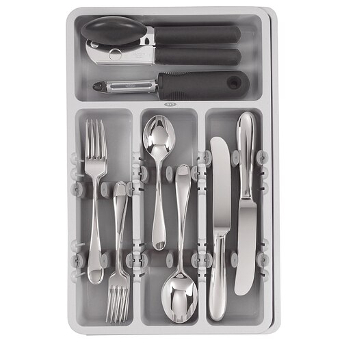 OXO Expandable Utensil Organiser - Gray