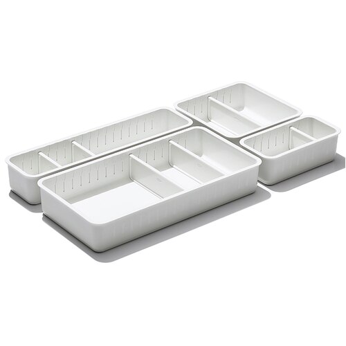 OXO 4-Piece Adjustable Drawer Bin Set