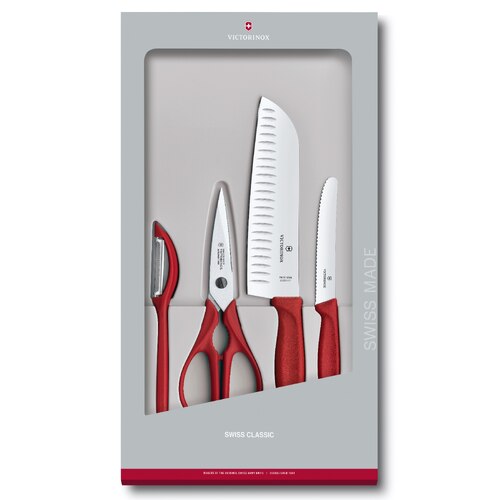 Victorinox Swiss Classic 4 Piece Kitchen Set - Red