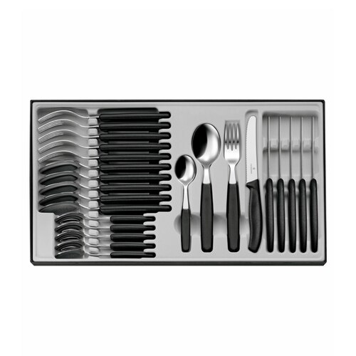 Victorinox Classic 24 Piece Cutlery Set - Black